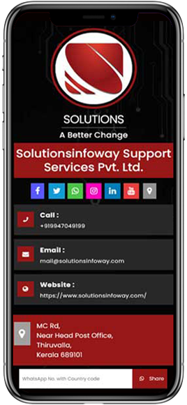 ddatakuwait.com image layout of digital business card